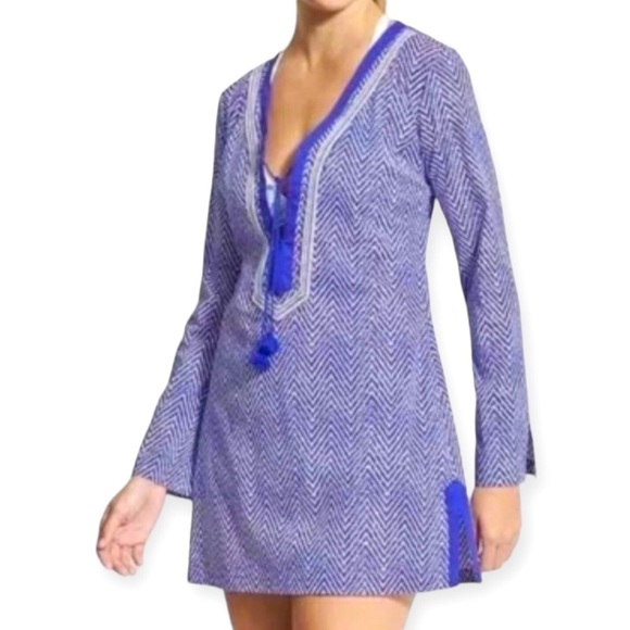 Athleta Kemssa Heringbone Tunic Cover ~up - Picture 1 of 5